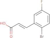 3-(2-Bromo-5-fluorophenyl)-2-propenoic acid