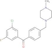 (3-Chloro-5-fluorophenyl){4-[(4-methyl-1-piperazinyl)methyl]phenyl}methanone