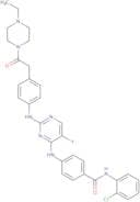 N-(2-Chlorophenyl)-4-[[2-[[4-[2-(4-ethyl-1-piperazinyl)-2-oxoethyl]phenyl]amino]-5-fluoro-4-pyrimi…