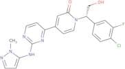 1-[(1S)-1-(4-Chloro-3-fluorophenyl)-2-hydroxyethyl]-4-[2-[(1-methyl-1H-pyrazol-5-yl)amino]-4-pyrim…
