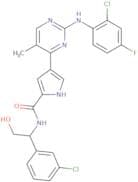 4-[2-[(2-Chloro-4-fluorophenyl)amino]-5-methyl-4-pyrimidinyl]-N-[(1S)-1-(3-chlorophenyl)-2-hydroxy…