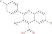 6-Chloro-2-(4-chlorophenyl)-3-methylquinoline-4-carboxylic acid