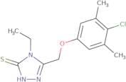 5-[(4-Chloro-3,5-dimethylphenoxy)methyl]-4-ethyl-4H-1,2,4-triazole-3-thiol