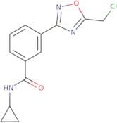 3-[5-(Chloromethyl)-1,2,4-oxadiazol-3-yl]-N-cyclopropylbenzamide