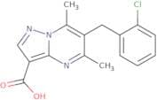 6-(2-Chlorobenzyl)-5,7-dimethylpyrazolo[1,5-a]pyrimidine-3-carboxylic acid
