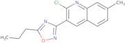 2-Chloro-7-methyl-3-(5-propyl-1,2,4-oxadiazol-3-yl)quinoline