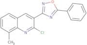 2-Chloro-8-methyl-3-(5-phenyl-1,2,4-oxadiazol-3-yl)quinoline