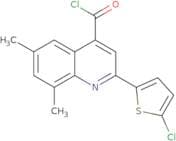 2-(5-Chloro-2-thienyl)-6,8-dimethylquinoline-4-carbonyl chloride