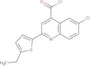 6-Chloro-2-(5-ethyl-2-thienyl)quinoline-4-carbonyl chloride