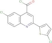 6-Chloro-2-(5-chloro-2-thienyl)quinoline-4-carbonyl chloride