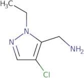 [(4-Chloro-1-ethyl-1H-pyrazol-5-yl)methyl]amine hydrochloride