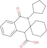 2'-Cyclopentyl-1'-oxo-1',4'-dihydro-2'H-spiro[cyclohexane-1,3'-isoquinoline]-4'-carboxylic acid