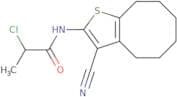 2-Chloro-N-(3-cyano-4,5,6,7,8,9-hexahydrocycloocta[b]thien-2-yl)propanamide