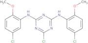 6-Chloro-N,N'-bis(5-chloro-2-methoxyphenyl)-1,3,5-triazine-2,4-diamine