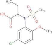 2-[(5-Chloro-2-methoxyphenyl)(methylsulfonyl)amino]butanoic acid