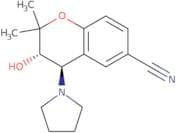 6-Cyano-3,4-dihydro-2,2-dimethyl-trans-4-(1-pyrrolidinyl)-2H-benzo-[b]-pyrano-3-ol