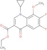 1-Cyclopropyl-6,7-difluoro-1,4-dihydro-8-methoxy-4-oxo-3-quinolinecarboxylic acid ethyl ester