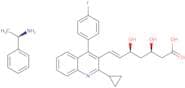 Pitavastatin (+)-phenylethylamine salt