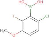 (6-chloro-2-fluoro-3-methoxy-phenyl)boronic acid