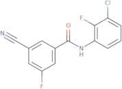 N-(3-chloro-2-fluorophenyl)-3-cyano-5-fluorobenzamide