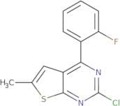 2-Chloro-4-(2-fluorophenyl)-6-methylthieno[2,3-d]pyrimidine
