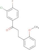 1-(3-Chloro-4-fluorophenyl)-3-(2-methoxyphenyl)-1-propanone
