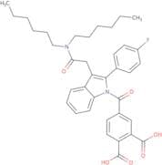 4-[3-[2-(Dihexylamino)-2-Oxoethyl]-2-(4-Fluorophenyl)Indole-1-Carbonyl]Phthalic Acid