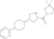 (3,3-Difluoropyrrolidin-1-yl)[(2S,4S)-4-[4-(pyrimidin-2-yl)piperazin-1-yl]pyrrolidin-2-yl]methanone