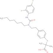 2-{[4-(2-{[(2,4-Difluorophenyl)Carbamoyl](Heptyl)Amino}Ethyl)Phenyl]Sulfanyl}-2-Methylpropanoic Ac…