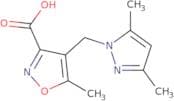 4-[(3,5-Dimethyl-1H-pyrazol-1-yl)methyl]-5-methylisoxazole-3-carboxylic acid