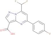 7-(Difluoromethyl)-5-(4-fluorophenyl)pyrazolo[1,5-a]pyrimidine-3-carboxylic acid