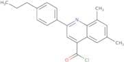6,8-Dimethyl-2-(4-propylphenyl)quinoline-4-carbonyl chloride
