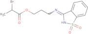 3-[(1,1-Dioxido-1,2-benzisothiazol-3-yl)amino]propyl 2-bromopropanoate