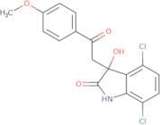 4,7-Dichloro-1,3-dihydro-3-hydroxy-3-[2-(4-methoxyphenyl)-2-oxoethyl]-2H-indol-2-one
