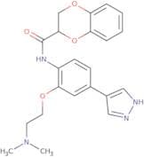 N-[2-[2-(Dimethylamino)ethoxy]-4-(1H-pyrazol-4-yl)phenyl]-2,3-dihydro-1,4-benzodioxin-2-carboxamide