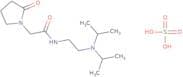 N-[2-(Diisopropylamino)ethyl]-2-(2-oxopyrrolidin-1-yl)acetamide; sulfuric acid
