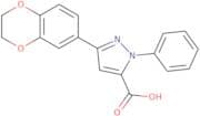 3-(2,3-Dihydro-1,4-benzodioxin-6-yl)-1-phenyl-1H-pyrazole-5-carboxylic acid