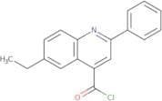 6-Ethyl-2-phenylquinoline-4-carbonyl chloride