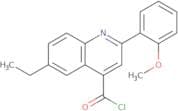 6-Ethyl-2-(2-methoxyphenyl)quinoline-4-carbonyl chloride