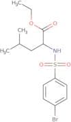 Ethyl N-[(4-bromophenyl)sulfonyl]leucinate
