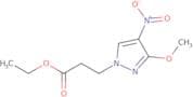 Ethyl 3-(3-methoxy-4-nitro-1H-pyrazol-1-yl)propanoate