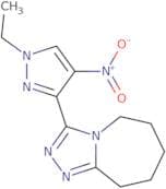 3-(1-Ethyl-4-nitro-1H-pyrazol-3-yl)-6,7,8,9-tetrahydro-5H-[1,2,4]triazolo[4,3-a]azepine