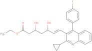 Ethyl (E)-3,5-dihydroxy-7-[2-cyclopropyl-4-(4-flurophenyl)-3-quinolinyl]-hept-6-enoate