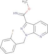 1-[(2-Fluorophenyl)methyl]-1H-pyrazolo[3,4-b]pyridine-3-carboximidic acid methyl ester