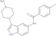 4-Fluoro-N-(3-(1-methylpiperidin-4-yl)-1H-indol-5-yl)benzamide hydrochloride