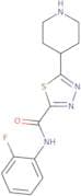 N-(2-Fluorophenyl)-5-piperidin-4-yl-1,3,4-thiadiazole-2-carboxamide