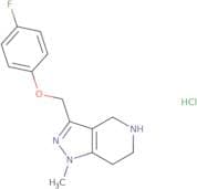 3-[(4-Fluorophenoxy)methyl]-1-methyl-4,5,6,7-tetrahydro-1H-pyrazolo[4,3-c]pyridine hydrochloride