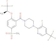 [4-[3-fluoro-5-(trifluoromethyl)-2-pyridyl]piperazin-1-yl]-[5-methylsulfonyl-2-(2,2,2-trifluoro-1-…