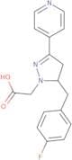 [5-(4-Fluorobenzyl)-3-(pyridin-4-yl)-1H-pyrazol-1-yl]acetic