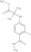 N-[3-Fluoro-4-[(methylamino)carbonyl]phenyl]-2-methylalanine methyl ester